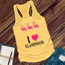 Load image into Gallery viewer, I Love Flamingos Women's Tank Top