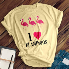 Load image into Gallery viewer, I Love Flamingos Tee