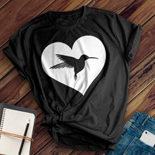 Load image into Gallery viewer, Heart Hummingbird Tee