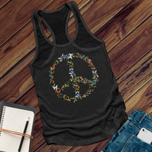 Load image into Gallery viewer, Butterfly Peace Sign Women's Tank Top