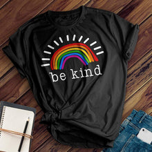 Load image into Gallery viewer, Be Kind Rainbow Tee