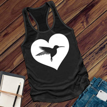 Load image into Gallery viewer, Heart Hummingbird Women's Tank Top