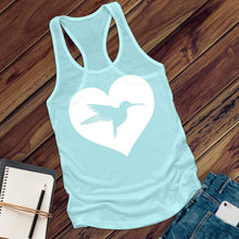 Load image into Gallery viewer, Heart Hummingbird Women's Tank Top