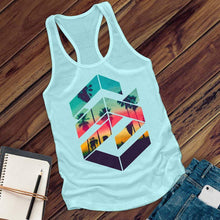 Load image into Gallery viewer, Geometric Sunset Women's Tank Top