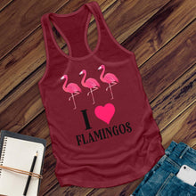 Load image into Gallery viewer, I Love Flamingos Women's Tank Top