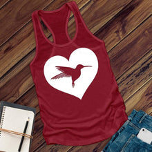 Load image into Gallery viewer, Heart Hummingbird Women's Tank Top