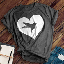 Load image into Gallery viewer, Heart Hummingbird Tee