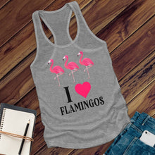 Load image into Gallery viewer, I Love Flamingos Women's Tank Top