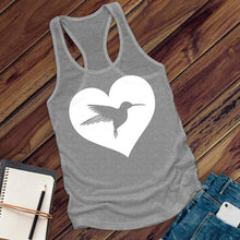 Load image into Gallery viewer, Heart Hummingbird Women's Tank Top
