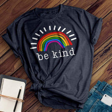 Load image into Gallery viewer, Be Kind Rainbow Tee