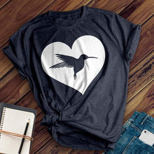 Load image into Gallery viewer, Heart Hummingbird Tee