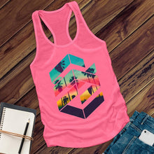 Load image into Gallery viewer, Geometric Sunset Women's Tank Top