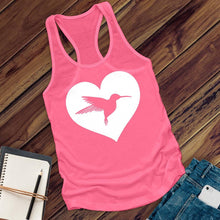 Load image into Gallery viewer, Heart Hummingbird Women's Tank Top