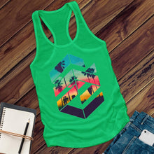 Load image into Gallery viewer, Geometric Sunset Women&#39;s Tank Top
