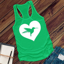 Load image into Gallery viewer, Heart Hummingbird Women's Tank Top