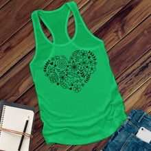 Load image into Gallery viewer, Flower Heart Women's Tank Top