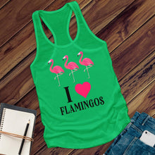 Load image into Gallery viewer, I Love Flamingos Women's Tank Top