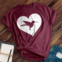 Load image into Gallery viewer, Heart Hummingbird Tee