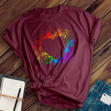 Load image into Gallery viewer, Rainbow Heart Tee