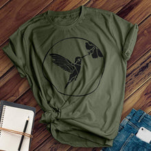 Load image into Gallery viewer, Hummingbird Flower Tee