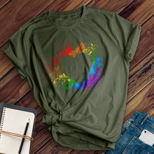Load image into Gallery viewer, Rainbow Heart Tee