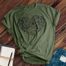 Load image into Gallery viewer, Flower Heart Tee
