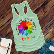 Load image into Gallery viewer, Be Kind Flower Women's Tank Top
