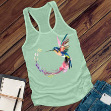 Load image into Gallery viewer, Watercolor Hummingbird Women's Tank Top