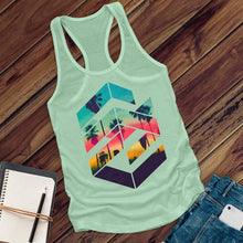 Load image into Gallery viewer, Geometric Sunset Women's Tank Top
