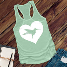 Load image into Gallery viewer, Heart Hummingbird Women's Tank Top