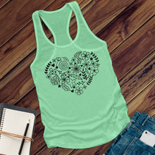 Load image into Gallery viewer, Flower Heart Women's Tank Top