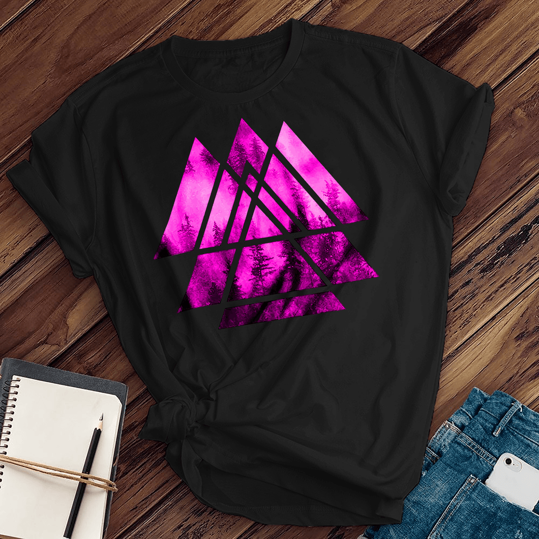 Neon Triangle Forest Tee