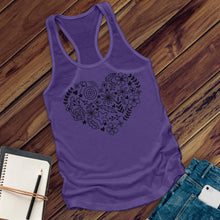 Load image into Gallery viewer, Flower Heart Women's Tank Top