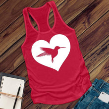 Load image into Gallery viewer, Heart Hummingbird Women's Tank Top