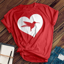 Load image into Gallery viewer, Heart Hummingbird Tee