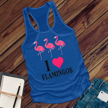 Load image into Gallery viewer, I Love Flamingos Women's Tank Top