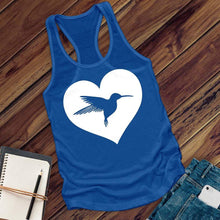 Load image into Gallery viewer, Heart Hummingbird Women's Tank Top