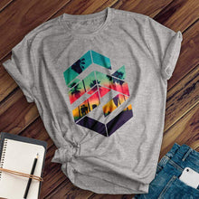 Load image into Gallery viewer, Geometric Sunset Tee