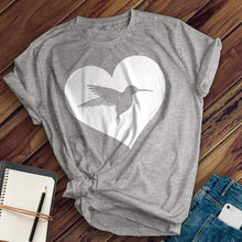 Load image into Gallery viewer, Heart Hummingbird Tee