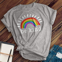 Load image into Gallery viewer, Be Kind Rainbow Tee
