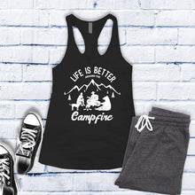 Load image into Gallery viewer, Life is Better Around The Campfire Women's Tank Top