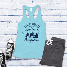 Load image into Gallery viewer, Life is Better Around The Campfire Women's Tank Top