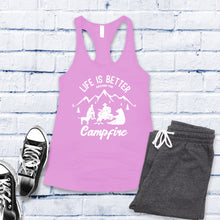 Load image into Gallery viewer, Life is Better Around The Campfire Women's Tank Top