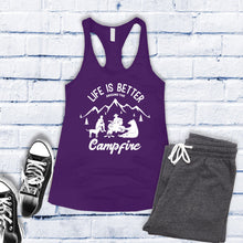 Load image into Gallery viewer, Life is Better Around The Campfire Women's Tank Top