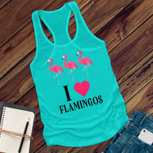 Load image into Gallery viewer, I Love Flamingos Women's Tank Top