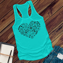 Load image into Gallery viewer, Flower Heart Women's Tank Top