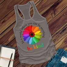 Load image into Gallery viewer, Be Kind Flower Women's Tank Top