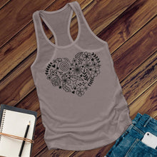 Load image into Gallery viewer, Flower Heart Women's Tank Top