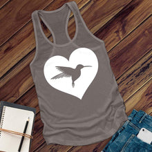 Load image into Gallery viewer, Heart Hummingbird Women's Tank Top