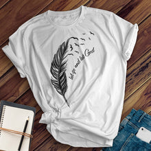 Load image into Gallery viewer, Let Go and Let God Feather Tee